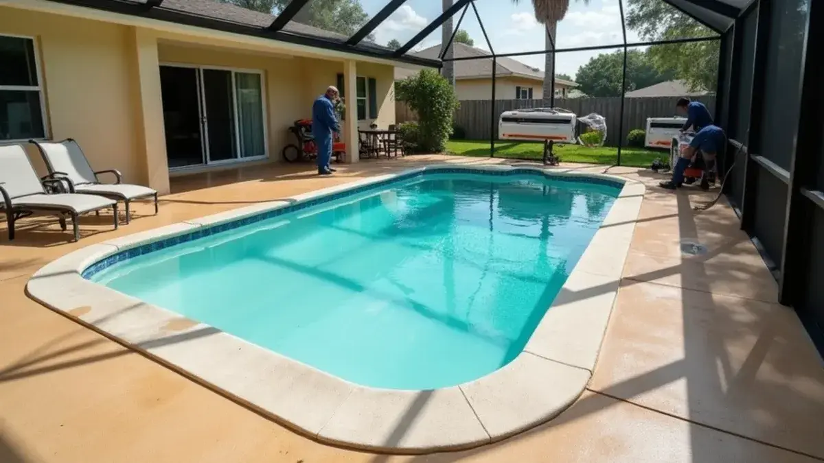 Blog index thumbnail: Pool Deck and Lanai Coating Care: Cleaning, Resealing and Slip Resistance