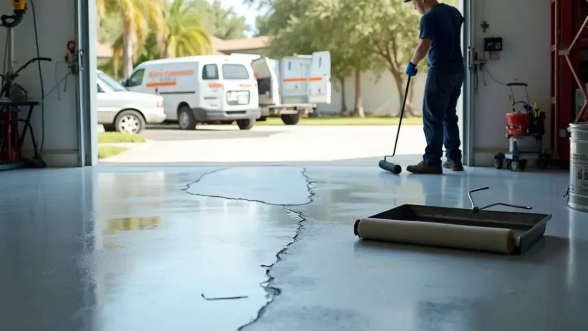 Blog index thumbnail: Why DIY Garage Epoxy Peels in Florida (Hot-Tire Pickup) and How to Prevent It